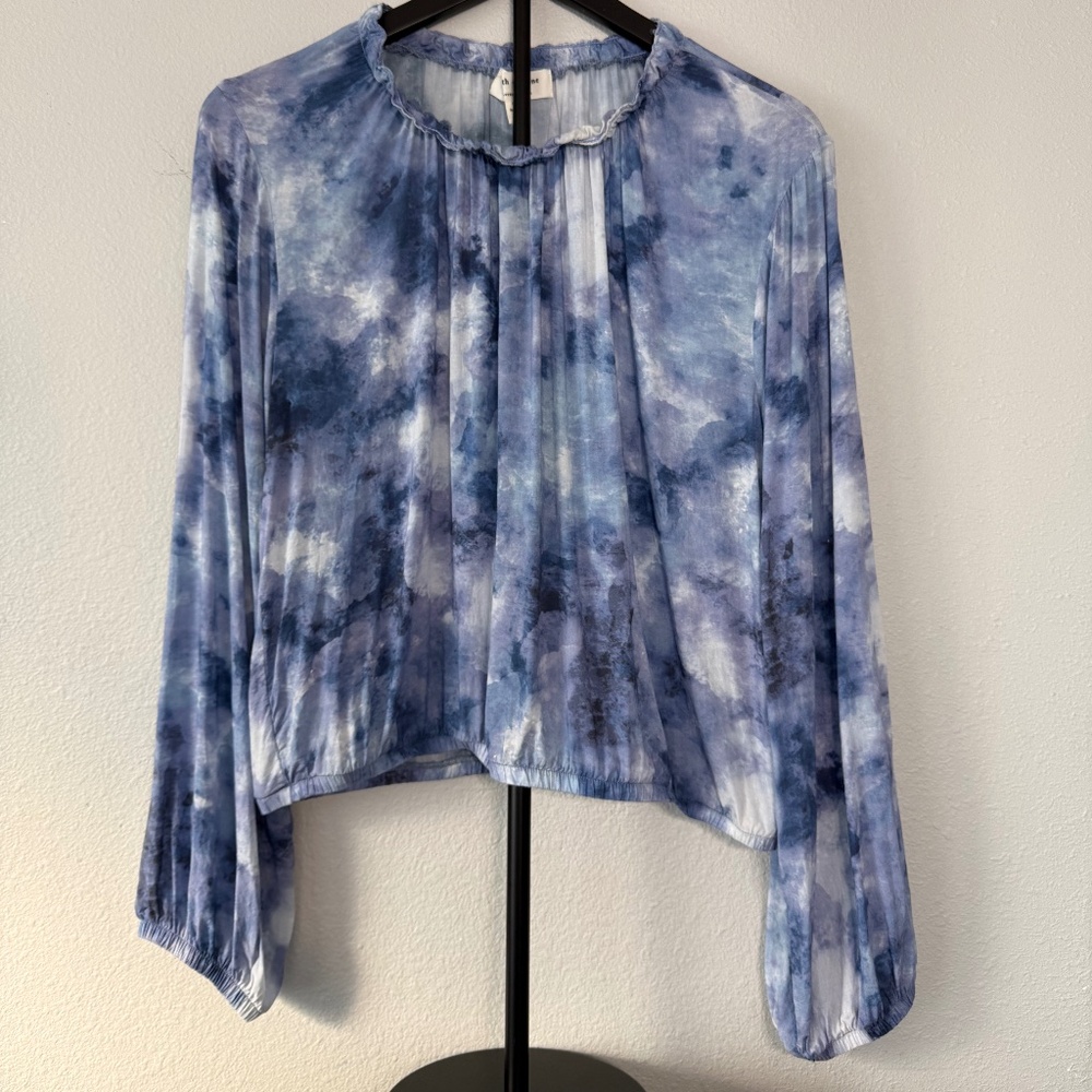 Anthropologie Cloth & Stone Chambray Button Down Shirt Women’s Size L - Picture 6 of 11